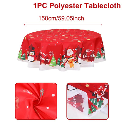Christmas Round TableCloth