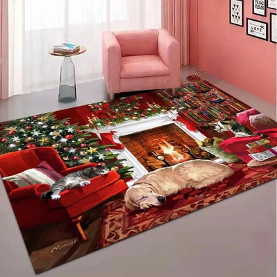 Santa Claus Christmas Big Rug