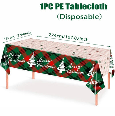 Xmas Snowflake Table Cloth