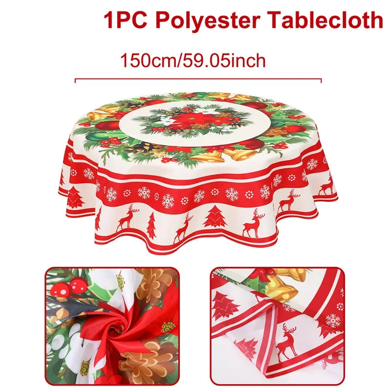 Christmas Round TableCloth