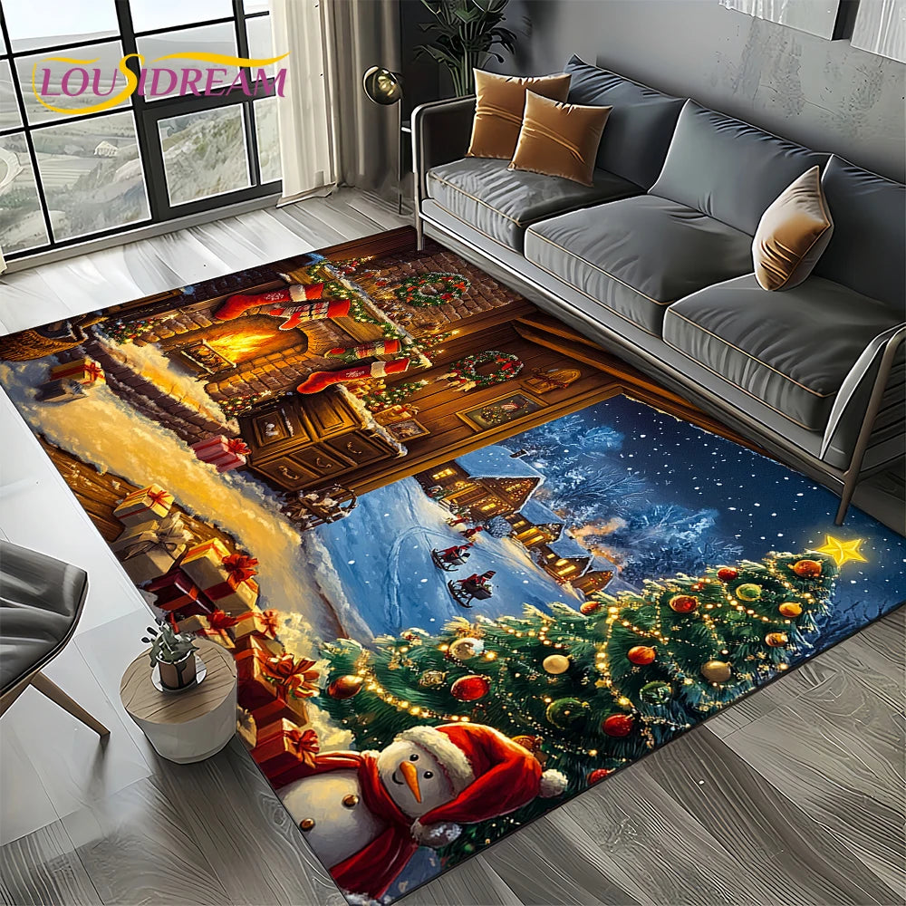 Santa Claus Carpet Rug