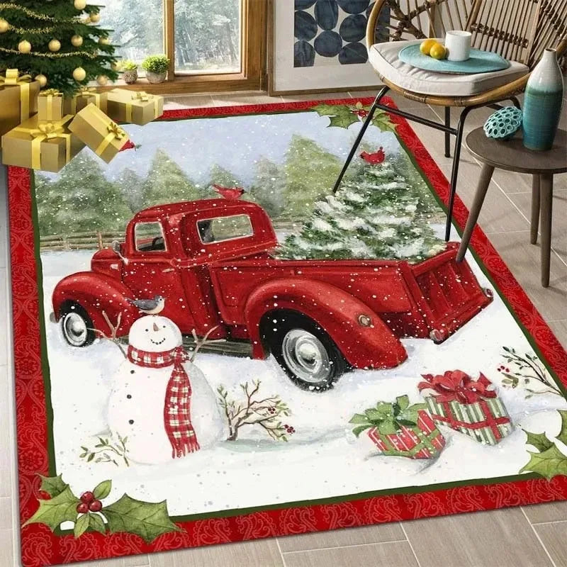 Santa Claus Christmas Big Rug