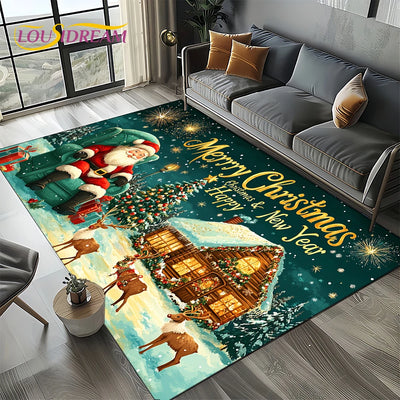 Santa Claus Carpet Rug