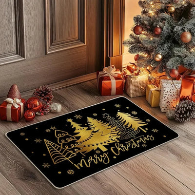 Red Santa Claus  Door Mat