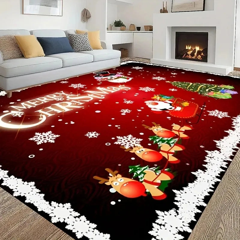 Santa Claus Christmas Big Rug