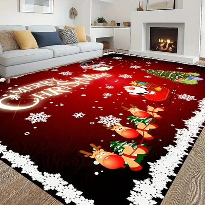 Santa Claus Christmas Big Rug