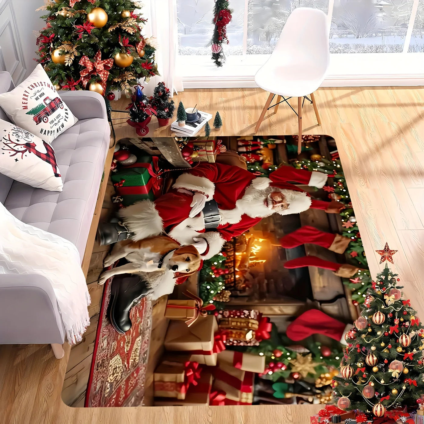 Santa Claus Christmas Rug
