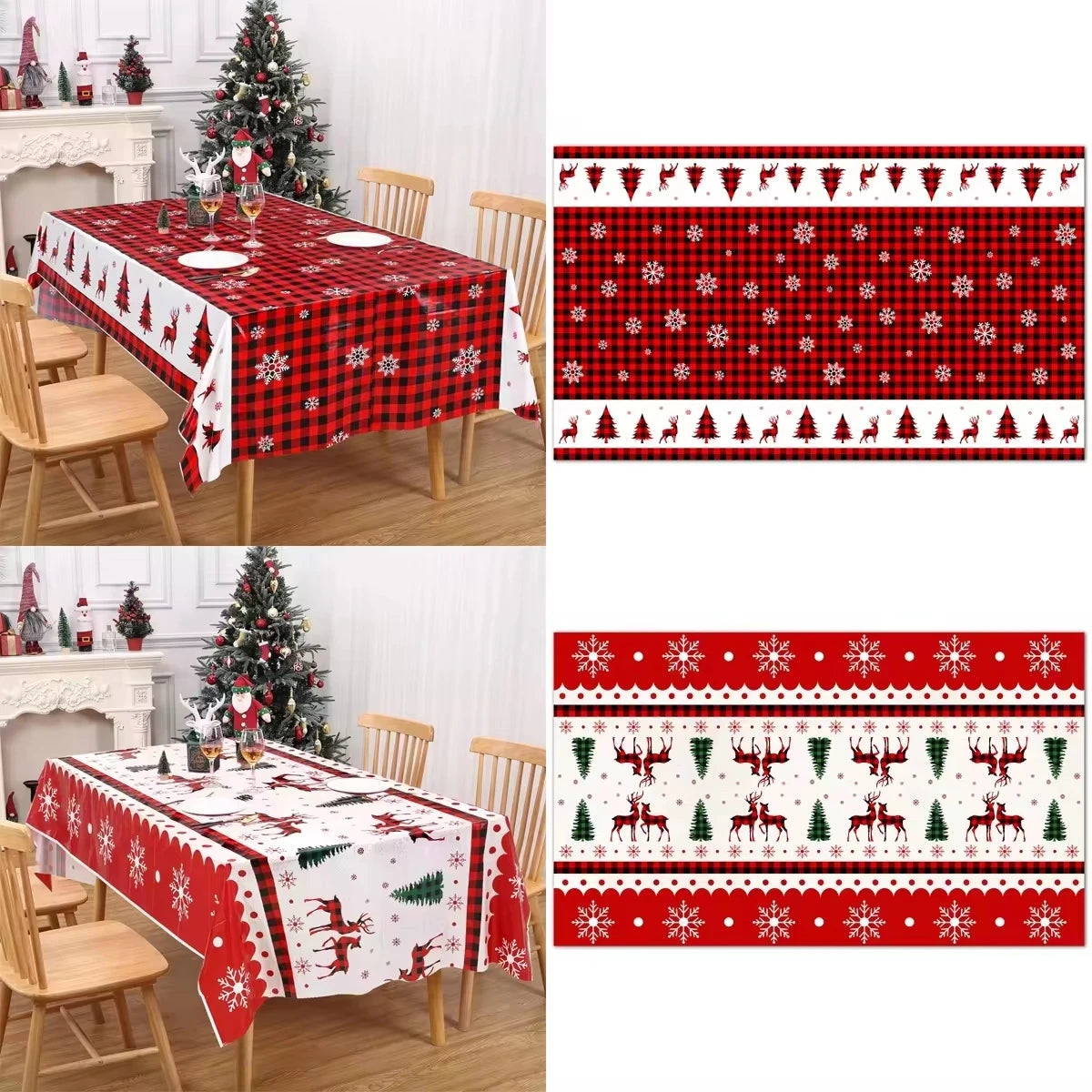 Xmas Snowflake Table Cloth