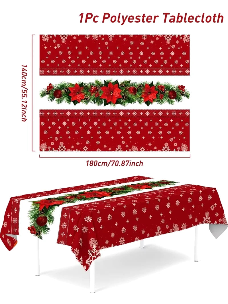 Xmas Snowflake Table Cloth