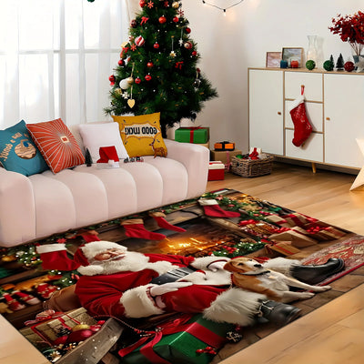 Santa Claus Christmas Rug