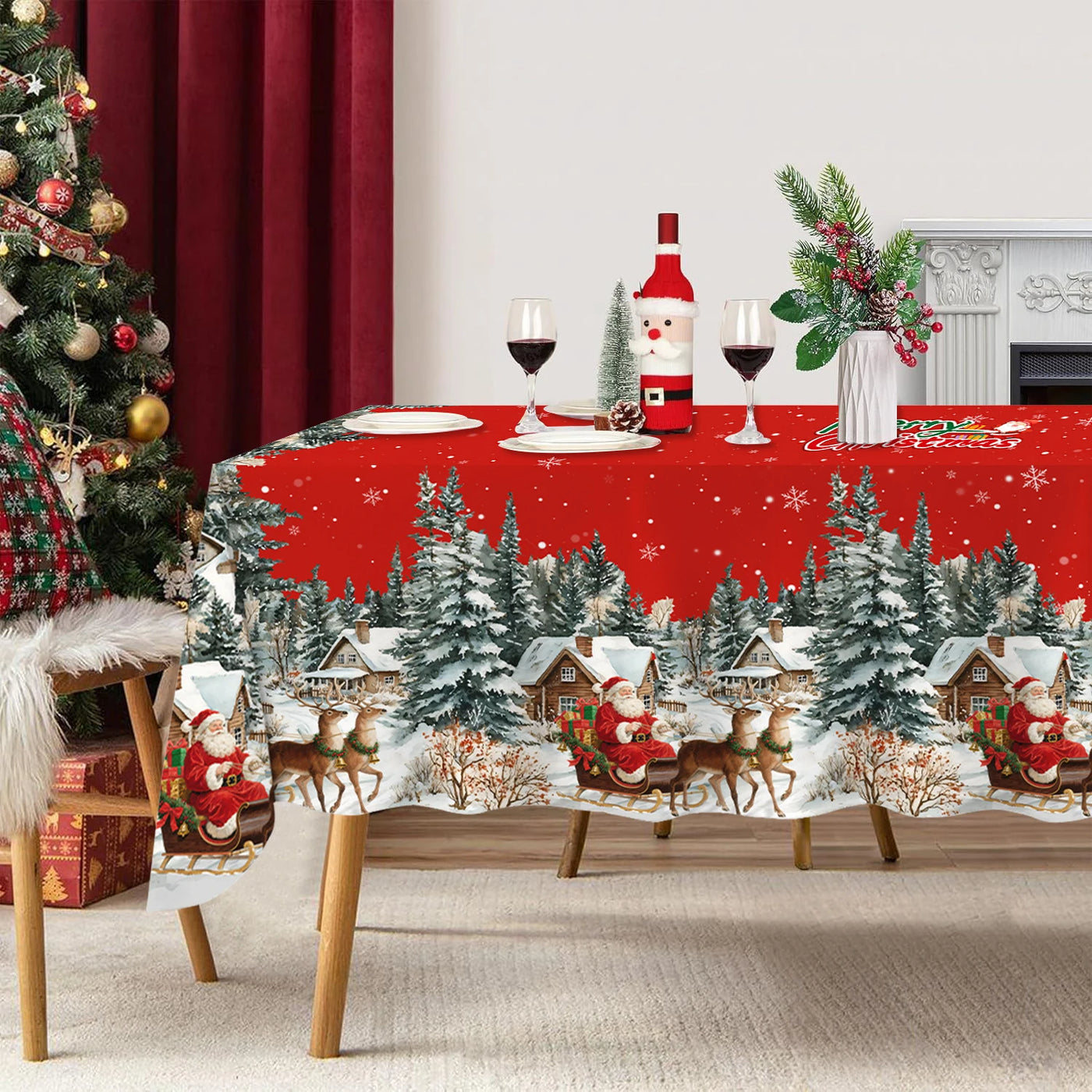 Christmas Santa Claus Tablecloth