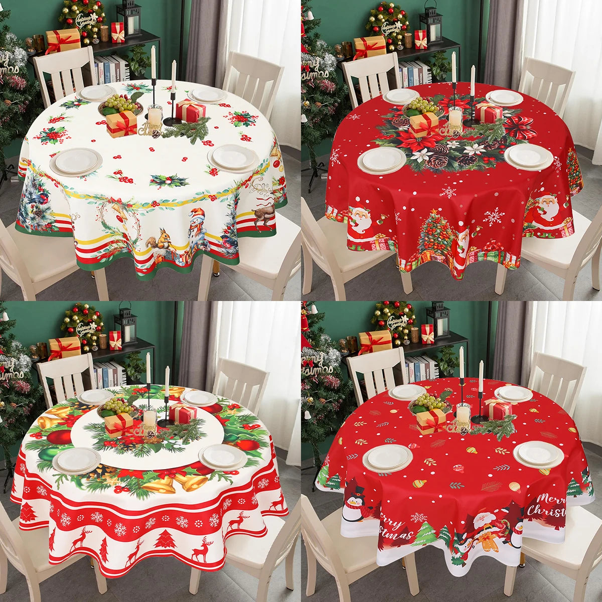 Christmas Round TableCloth
