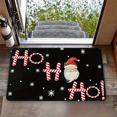 Red Santa Claus  Door Mat