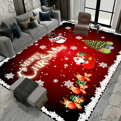 Santa Claus Christmas Big Rug