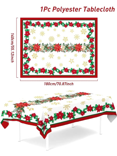 Xmas Snowflake Table Cloth