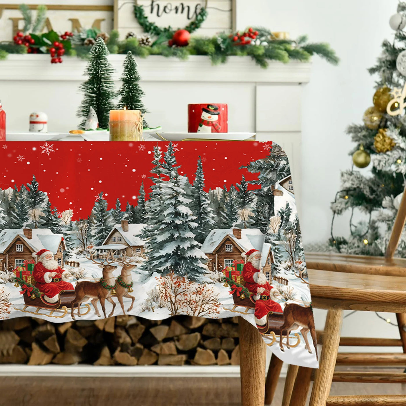 Christmas Santa Claus Tablecloth