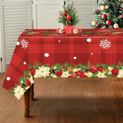 Snowflake Plastic Tablecloth