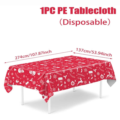 Xmas Snowflake Table Cloth