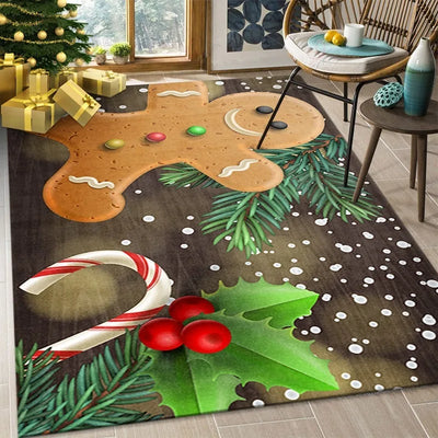 Premium Flannel Christmas Print Rug