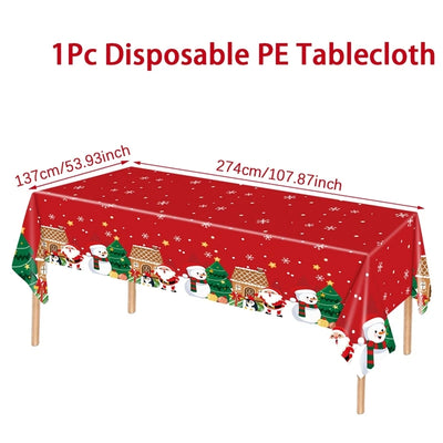 Xmas Snowflake Table Cloth