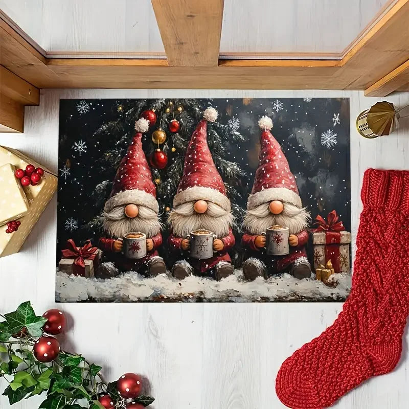 Christmas Gnome Welcome Doormat