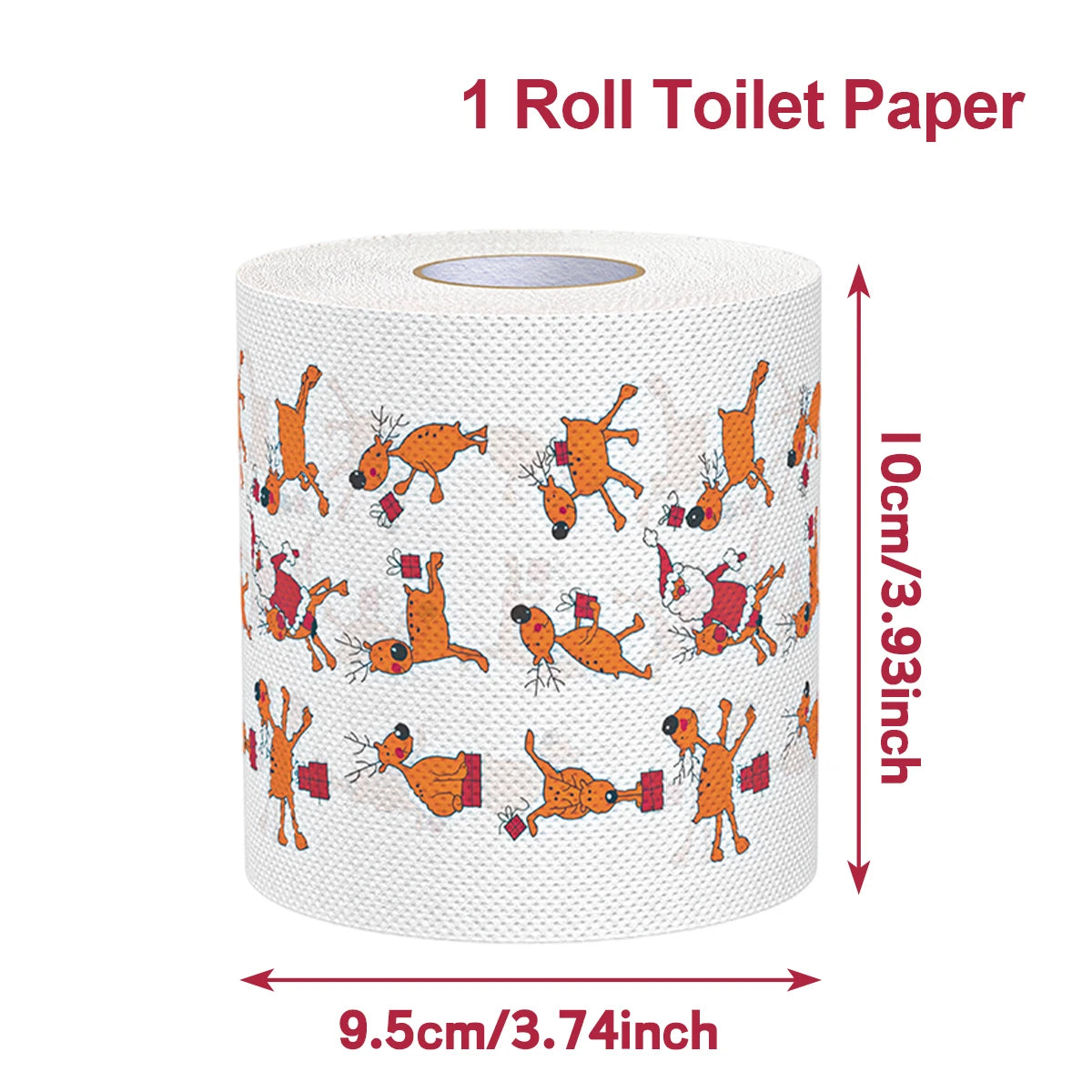 Christmas Santa Claus Bath  Roll Paper