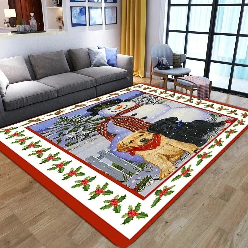 Santa Claus Christmas Big Rug