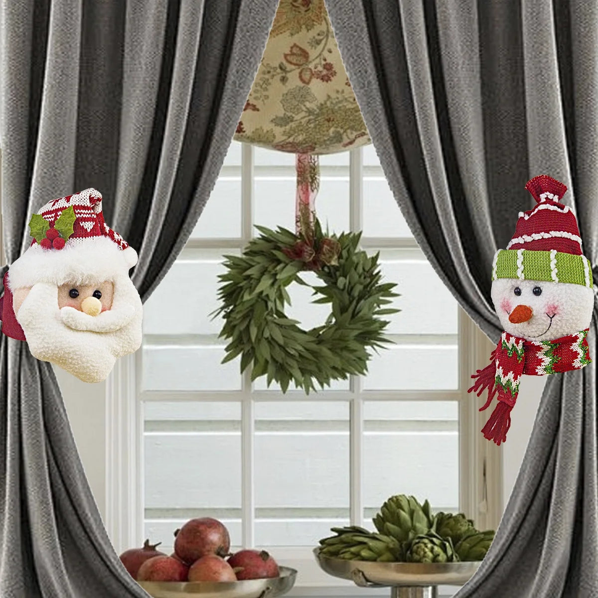 Christmas Curtain Clips