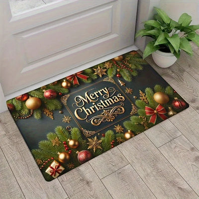 Red Santa Claus  Door Mat