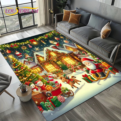 Santa Claus Carpet Rug