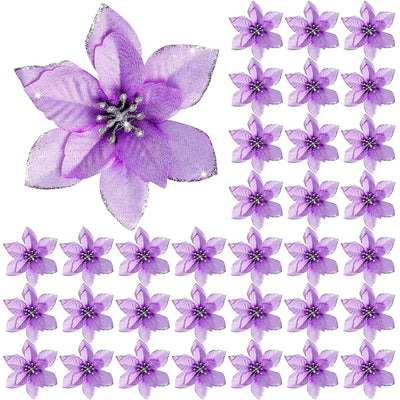 Glitter Flowers Floral Tree Ornament