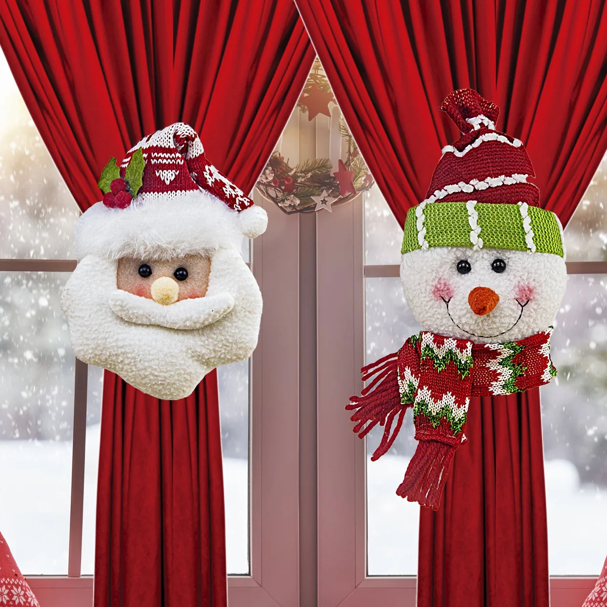 Christmas Curtain Clips