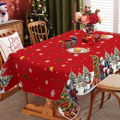 Snowflake Plastic Tablecloth
