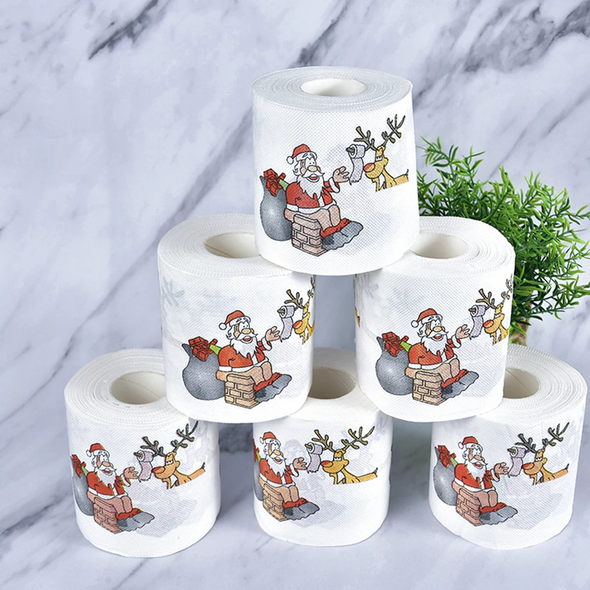 Santa Claus Bath Roll Paper