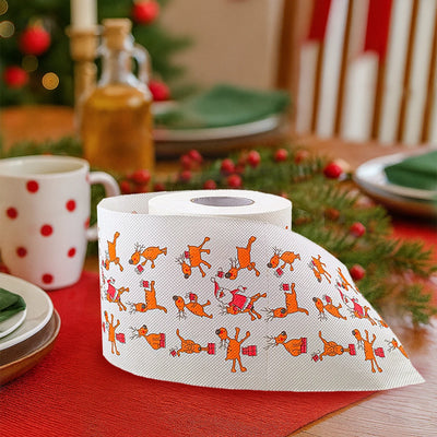 Christmas Santa Claus Bath  Roll Paper