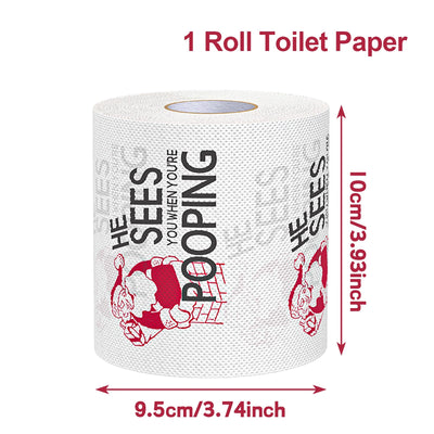 Christmas Santa Claus Bath  Roll Paper
