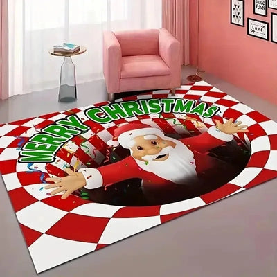 Santa Claus Christmas Big Rug