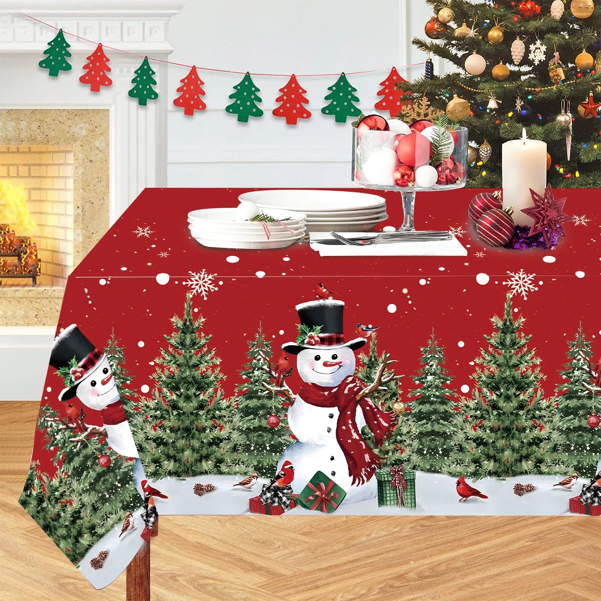 Xmas Snowflake Table Cloth