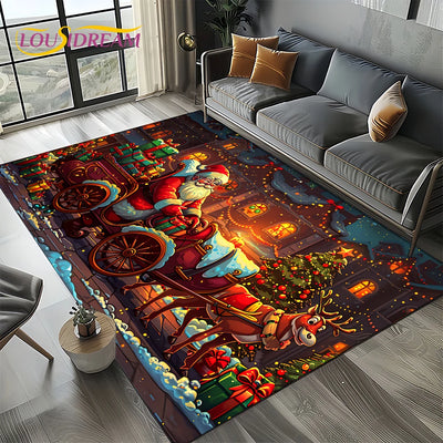 Santa Claus Carpet Rug