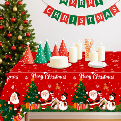 Snowflake Plastic Tablecloth