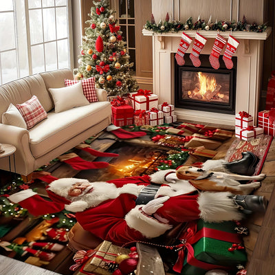 Santa Claus Christmas Rug