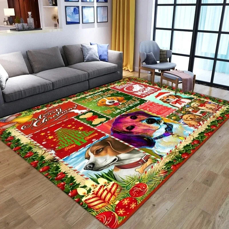 Santa Claus Christmas Big Rug