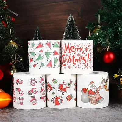 Santa Claus Xmas Tissue Roll