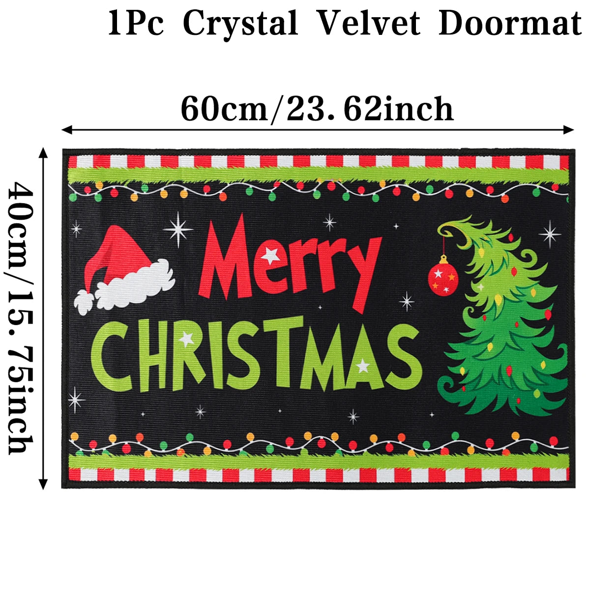 Merry Christmas Door Mat