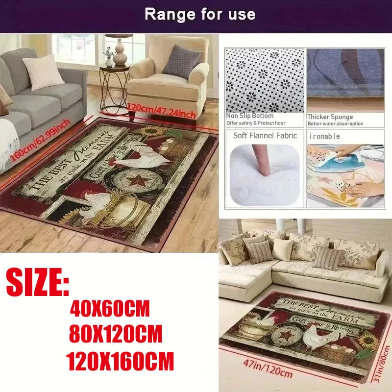 Santa Claus Christmas Big Rug