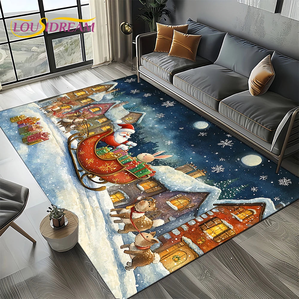 Santa Claus Carpet Rug