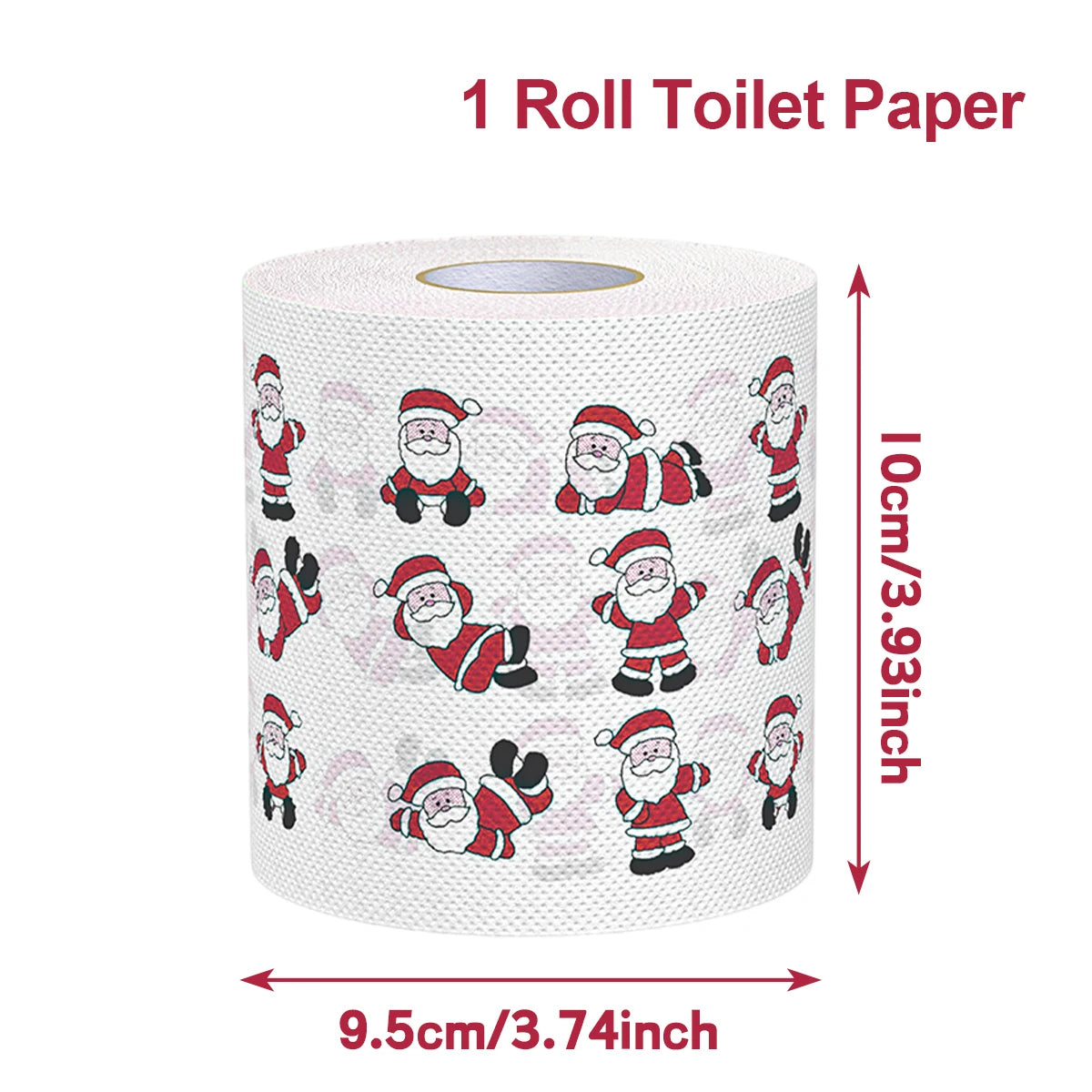Christmas Santa Claus Bath  Roll Paper